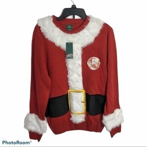 Beer Bottle Holder Santa Christmas Sweater NWT Small Men’s